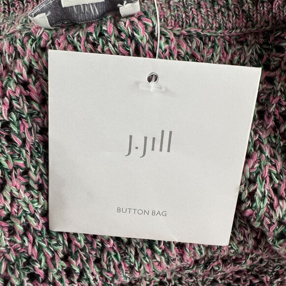 J. Jill Crochet Knit Cardigan Sweater 4X Cotton V-Neck Slouchy NWOT CJ-2156 - Picture 8 of 12